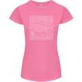 Carp Lines Fishing Fisherman Fish Angling Womens Petite Cut T-Shirt Azalea