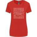 Carp Lines Fishing Fisherman Fish Angling Womens Wider Cut T-Shirt Red