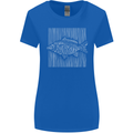 Carp Lines Fishing Fisherman Fish Angling Womens Wider Cut T-Shirt Royal Blue