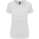 Carp Lines Fishing Fisherman Fish Angling Womens Wider Cut T-Shirt White