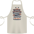 Carpenter Woodworker No App For That Cotton Apron 100% Organic Natural