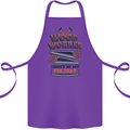 Carpenter Woodworker No App For That Cotton Apron 100% Organic Purple
