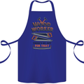 Carpenter Woodworker No App For That Cotton Apron 100% Organic Royal Blue