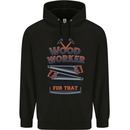 Carpenter Woodworker No App For That Mens 80% Cotton Hoodie Black