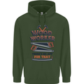Carpenter Woodworker No App For That Mens 80% Cotton Hoodie Forest Green