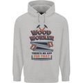 Carpenter Woodworker No App For That Mens 80% Cotton Hoodie Sports Grey