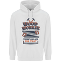 Carpenter Woodworker No App For That Mens 80% Cotton Hoodie White