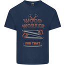 Carpenter Woodworker No App For That Mens Cotton T-Shirt Tee Top Navy Blue