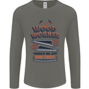 Carpenter Woodworker No App For That Mens Long Sleeve T-Shirt Charcoal