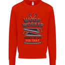Carpenter Woodworker No App For That Mens Sweatshirt Jumper Bright Red