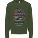 Carpenter Woodworker No App For That Mens Sweatshirt Jumper Forest Green