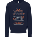 Carpenter Woodworker No App For That Mens Sweatshirt Jumper Navy Blue
