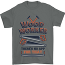 Carpenter Woodworker No App For That Mens T-Shirt 100% Cotton Charcoal