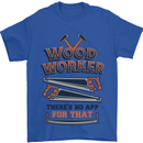 Carpenter Woodworker No App For That Mens T-Shirt Cotton Gildan Royal Blue