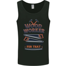 Carpenter Woodworker No App For That Mens Vest Tank Top Black
