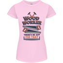 Carpenter Woodworker No App For That Womens Petite Cut T-Shirt Light Pink