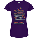 Carpenter Woodworker No App For That Womens Petite Cut T-Shirt Purple