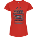 Carpenter Woodworker No App For That Womens Petite Cut T-Shirt Red