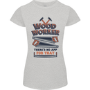 Carpenter Woodworker No App For That Womens Petite Cut T-Shirt Sports Grey