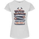Carpenter Woodworker No App For That Womens Petite Cut T-Shirt White