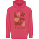 Cat Breeds Childrens Kids Hoodie Heliconia