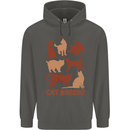 Cat Breeds Childrens Kids Hoodie Storm Grey