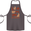 Cat Breeds Cotton Apron 100% Organic Dark Grey