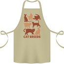 Cat Breeds Cotton Apron 100% Organic Khaki