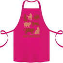 Cat Breeds Cotton Apron 100% Organic Pink