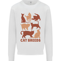 Cat Breeds Mens Sweatshirt Jumper White