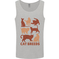 Cat Breeds Mens Vest Tank Top Sports Grey