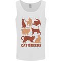 Cat Breeds Mens Vest Tank Top White