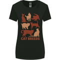 Cat Breeds Womens Wider Cut T-Shirt Black