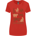 Cat Breeds Womens Wider Cut T-Shirt Red