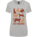 Cat Breeds Womens Wider Cut T-Shirt Sports Grey