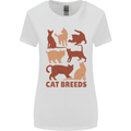 Cat Breeds Womens Wider Cut T-Shirt White