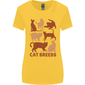 Cat Breeds Womens Wider Cut T-Shirt Yellow