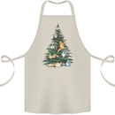 Cat Christmas Tree Cotton Apron 100% Organic Natural