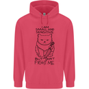 Cat Dont Fight Me Funny Childrens Kids Hoodie Heliconia