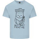 Cat Dont Fight Me Funny Kids T-Shirt Childrens Light Blue