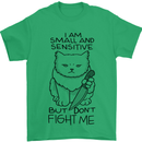 Cat Dont Fight Me Funny Mens T-Shirt Cotton Gildan Irish Green