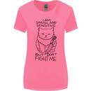 Cat Dont Fight Me Funny Womens Wider Cut T-Shirt Azalea
