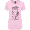 Cat Dont Fight Me Funny Womens Wider Cut T-Shirt Light Pink