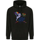 Cat Gay AF LGBT Gay Pride Childrens Kids Hoodie Black