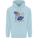 Cat Gay AF LGBT Gay Pride Childrens Kids Hoodie Light Blue