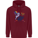 Cat Gay AF LGBT Gay Pride Childrens Kids Hoodie Maroon