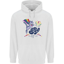 Cat Gay AF LGBT Gay Pride Childrens Kids Hoodie White