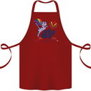 Cat Gay AF LGBT Gay Pride Cotton Apron 100% Organic Maroon