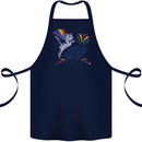 Cat Gay AF LGBT Gay Pride Cotton Apron 100% Organic Navy Blue