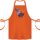 Cat Gay AF LGBT Gay Pride Cotton Apron 100% Organic Orange